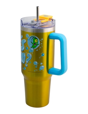 Termo Regalos Siglo XXI de acero inoxidable Bob Esponja con tapa rosca 1.2 L