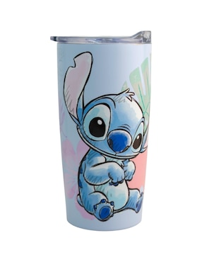 Termo Regalos Siglo XXI de acero inoxidable Stitch con tapa a presión 450 ml