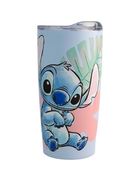 Termo Regalos Siglo XXI de acero inoxidable Stitch con tapa a presión 450 ml