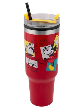 Termo Regalos Siglo XXI de acero inoxidable Mickey con tapa rosca 1.2 L