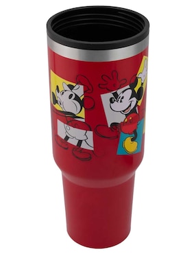 Termo Regalos Siglo XXI de acero inoxidable Mickey con tapa rosca 1.2 L