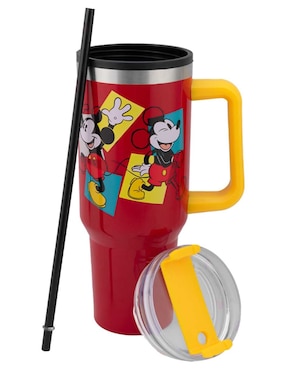 Termo Regalos Siglo XXI de acero inoxidable Mickey con tapa rosca 1.2 L
