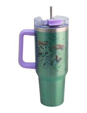 Termo Regalos Siglo XXI de acero inoxidable La Sirenita con tapa rosca 1.2 L