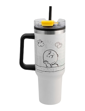 Termo Regalos Siglo XXI de acero inoxidable Snoopy con tapa rosca 1.2 L