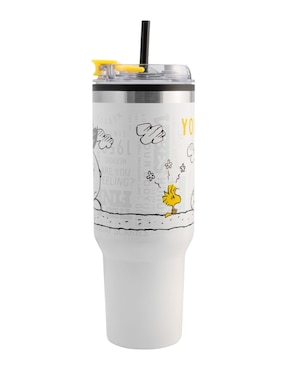 Termo Regalos Siglo XXI de acero inoxidable Snoopy con tapa rosca 1.2 L
