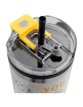 Termo Regalos Siglo XXI de acero inoxidable Snoopy con tapa rosca 1.2 L