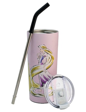 Termo Regalos Siglo XXI de acero inoxidable Princesas con tapa rosca 500 ml