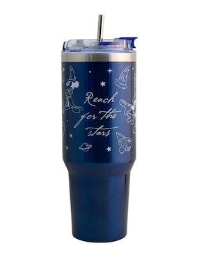 Termo Regalos Siglo XXI de acero inoxidable Mickey con tapa rosca 1.2 L