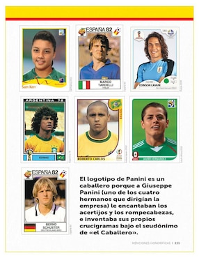 Leyendas del fútbol Panini. Los mejores cromos de fútbol del mundo de Greg Lansdowne