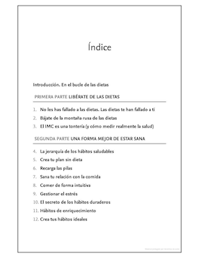 Tu peso no es el problema. Hábitos saludables para prescindir de las dietas de Lyndi Cohen