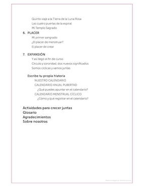 Libro Viaje a la Tierra de la Luna Rosa, Un mapa hacia la primera Menstruación de Susana Sancho Esteban
