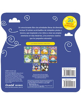 Libro Piratas -Stickers Acolchaditos de El Gato de Hojalata