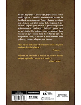 Libro El plan infinito de Isabel Allende
