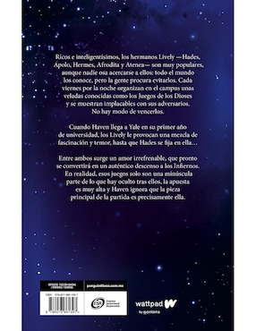 Libro Juego de Dioses Descenso a los infiernos de Hazel Riley
