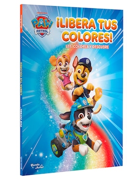 Libro Paw Patrol Libera tus Colores de Nickelodeon