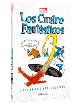 Libro Los Cuatro Fantasticos Libro Oficial para Colorear de Marvel