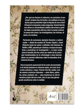 Libro True Crime - La fascinación del mal de Vicente Garrido