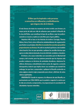 Libro Piense y hágase rico de Napoleon Hill