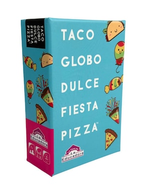 Taco globo dulce fiesta pizza en español Blue Orange