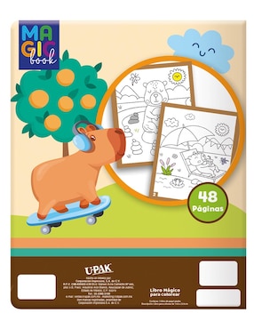 Libro Mágico para colorear Capibaras de Upak