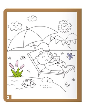 Libro Mágico para colorear Capibaras de Upak