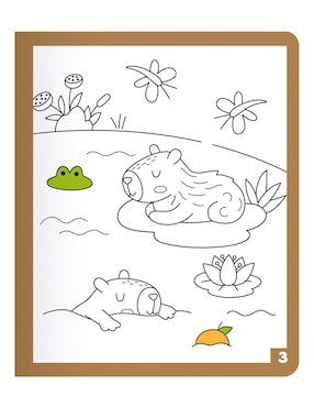 Libro Mágico para colorear Capibaras de Upak
