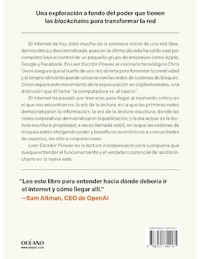 Libro Leer Escribir Poseer La Nueva Era de internet de Dixon Chris