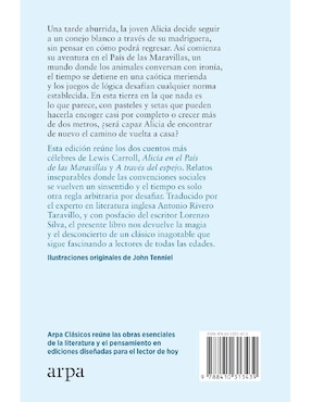 Libro Alicia en el país de la maravillas y a través del espejo de Carroll Lewis