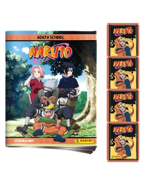 Imagen de producto Álbum con estampas Panini coleccionable de Naruto