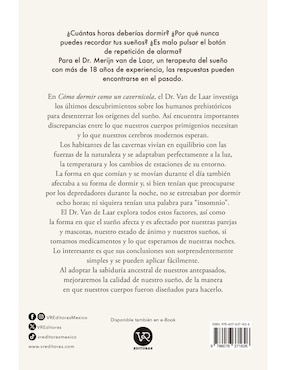 Libro Cómo dormir como un cavernícola de Merijn Van de Laar