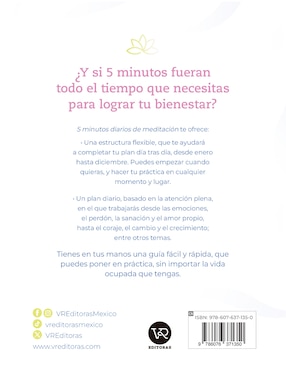 Libro 5 MINUTOS DIARIOS DE MEDITACIÓN de Sah D’Simone