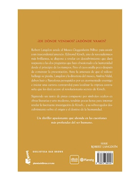 Libro Origen de Dan Brown