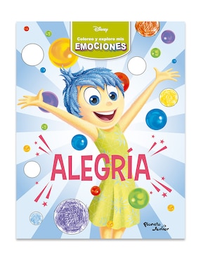 Libro Coloreo y Exploro Mis Emociones Alegría de Disney