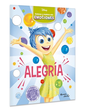 Libro Coloreo y Exploro Mis Emociones Alegría de Disney