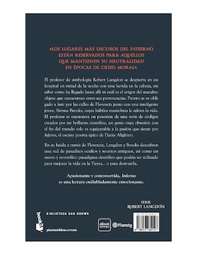 Libro Inferno de Dan Brown