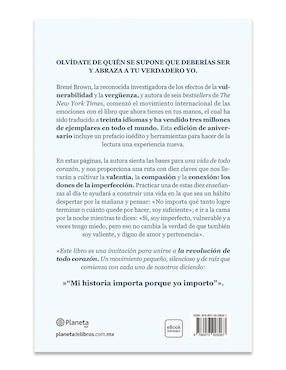 Libro Los Dones de la Imperfección de Brené Brown