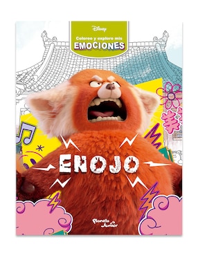 Libro Coloreo y Exploro mis Emociones Enojo de Disney