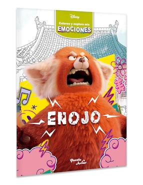 Libro Coloreo y Exploro mis Emociones Enojo de Disney