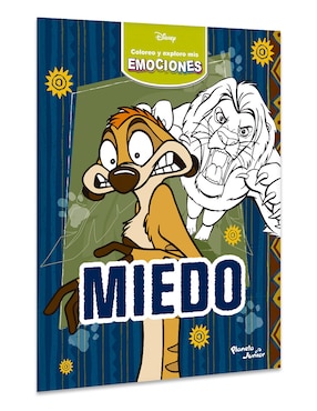 Libro Coloreo y exploro mis emociones Miedo de Disney