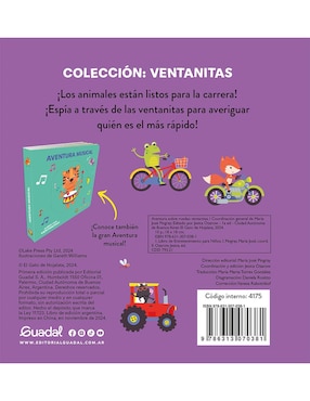 Libro Ventanitas-Aventura Sobre Ruedas de Varios Autores