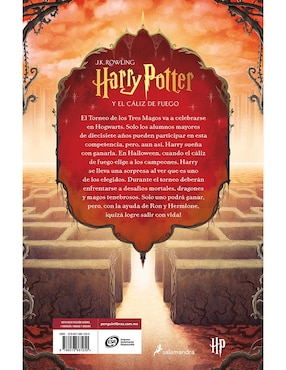 Libro Harry Potter Y El Cáliz de Fuego de J.K. Rowling