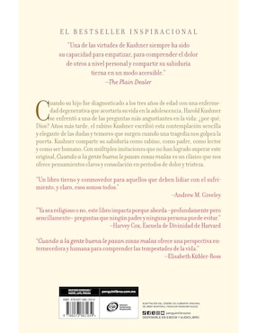 Libro Cuando A La Gente Buena Le Pasan Cosas Malas de Harold S. Kushner