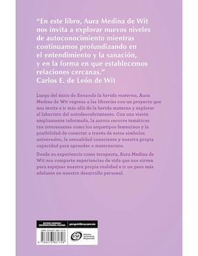 Libro Mas Alla de La Herida Materna de Aura Medina de Wit