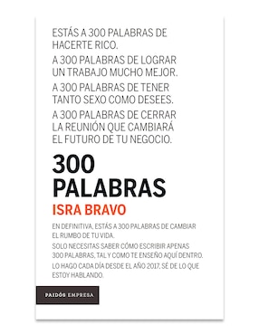 Libro 300 Palabras de Isra Bravo