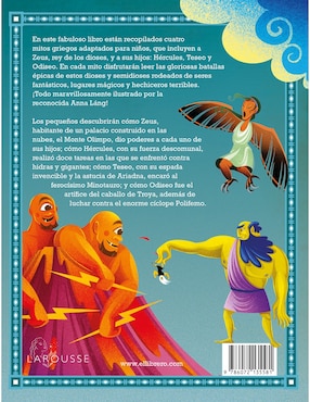 Libro Pequeña Biblioteca de Mitos Griegos Larousse