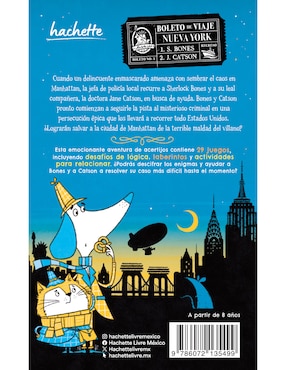 Libro Sherlock Bones y el Peligro en Manhattan de Tim Collins