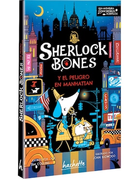 Libro Sherlock Bones y el Peligro en Manhattan de Tim Collins