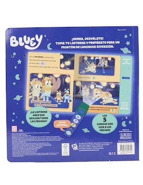 Libro Bluey ¡Oooh, qué brillante! Un libro de Bluey con linterna de Pi Kids