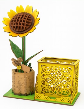 Rompecabezas 3D flores Coleccionable de girasol Novelmex 85 piezas