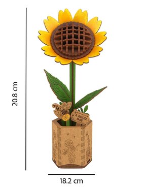 Rompecabezas 3D flores Coleccionable de girasol Novelmex 85 piezas